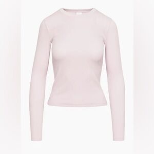 ARITZIA TNA  HomeStretch Crew Longsleeve Color Sugarplum Lilac